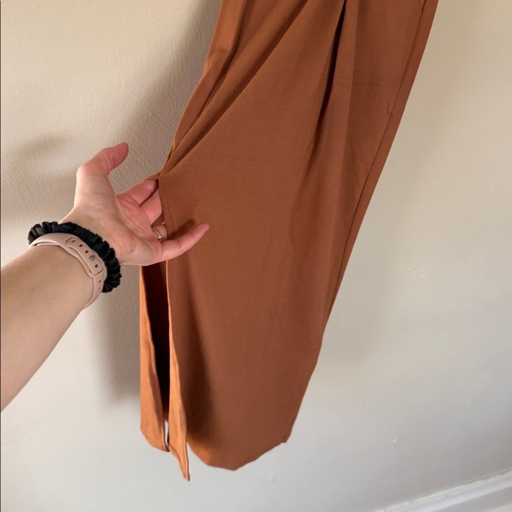 NWT Sage the label spaghetti strap bodycon Brown Dress XS - Picture 5 of 5